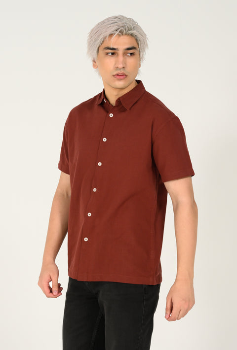 RELAXED FIT LINEN SHIRT