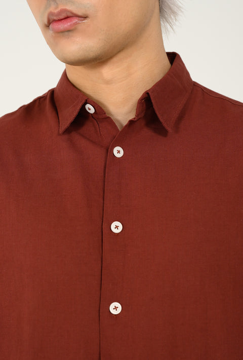 RELAXED FIT LINEN SHIRT