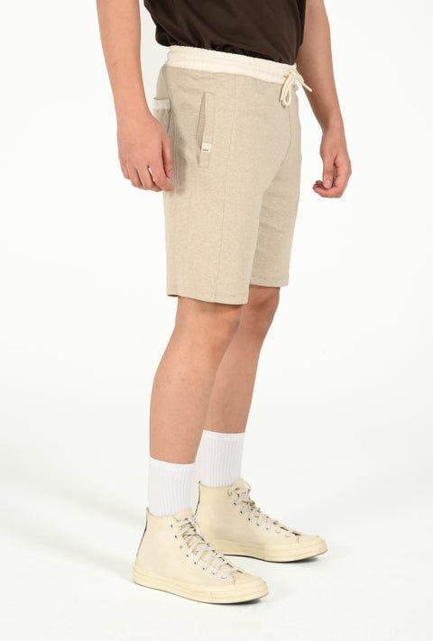 CONTRAST BELT KNIT SHORT