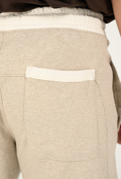 CONTRAST BELT KNIT SHORT