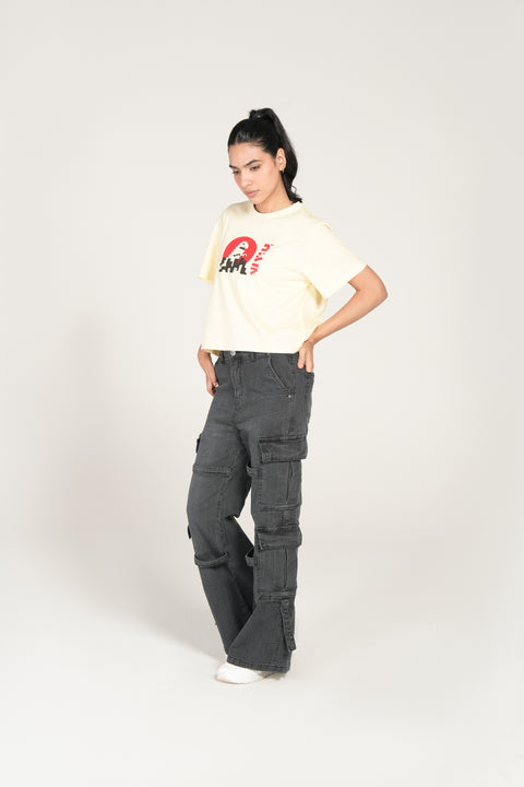 PRINTED BOXY FIT TEE