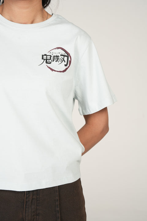 PRINTED BOXY FIT TEE