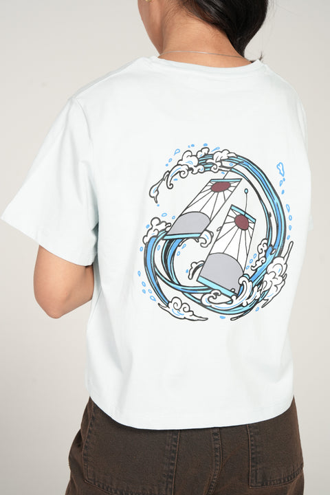 PRINTED BOXY FIT TEE