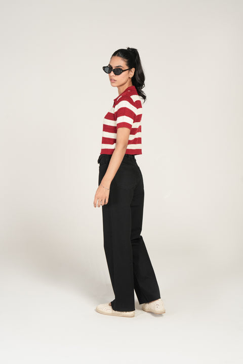 CROCHET KNIT POLO