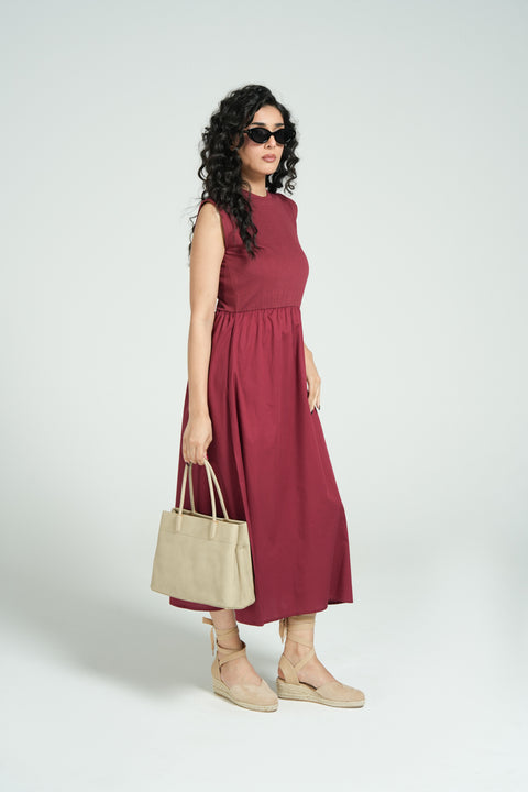 TEXTURED TOP DRESS