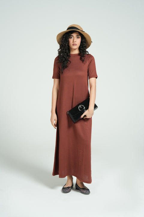 TEXTURED KNIT DRESS
