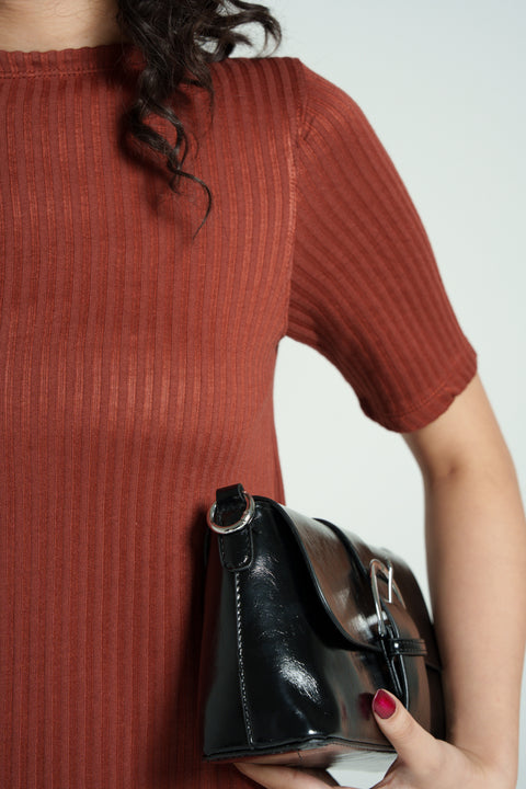 TEXTURED KNIT DRESS