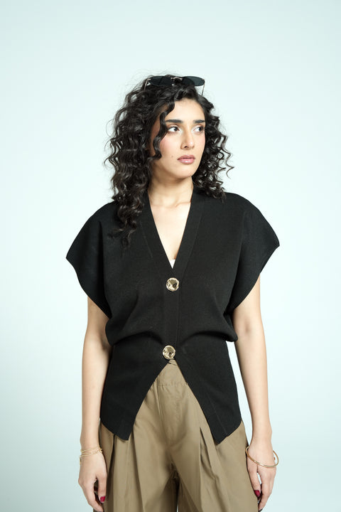 KNITTED KIMONO TOP