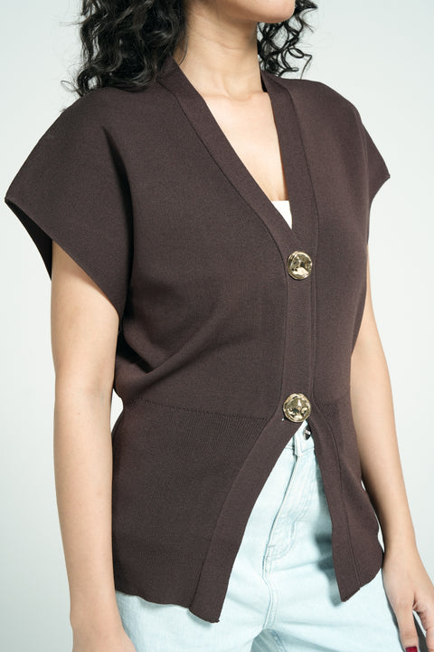 KNITTED KIMONO TOP