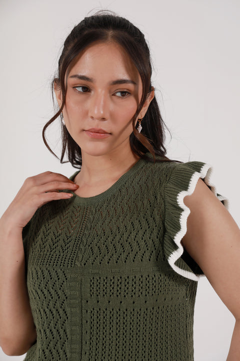CROCHET KNIT TOP