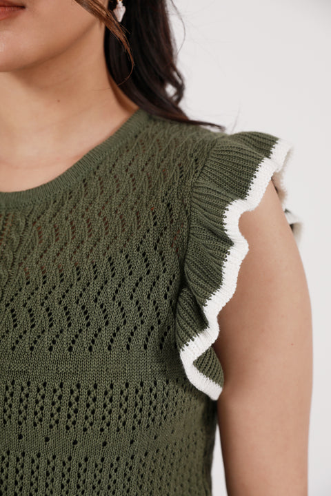 CROCHET KNIT TOP