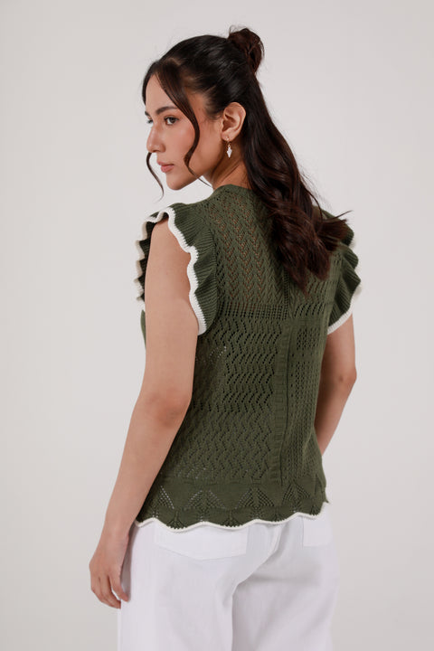 CROCHET KNIT TOP