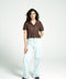 CROCHET KNIT BUTTON DOWN TOP