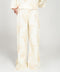 EMBOSSED PRINTED WIDE LEG TROUSERS