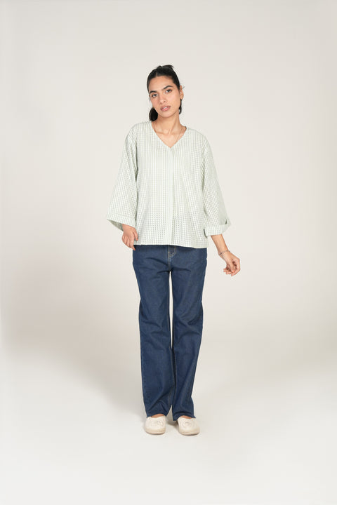 TEXTURED BUTTON THROUGH TOP