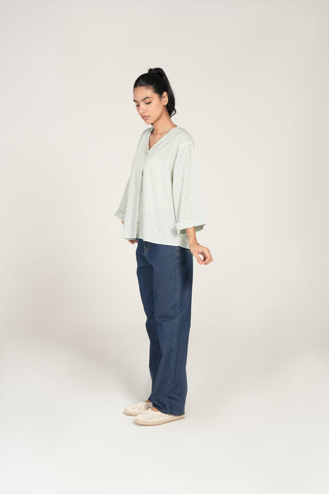 TEXTURED BUTTON THROUGH TOP