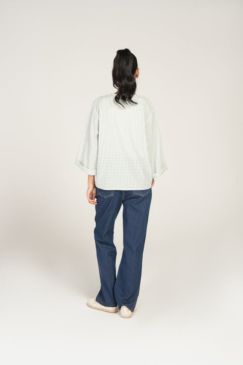 TEXTURED BUTTON THROUGH TOP