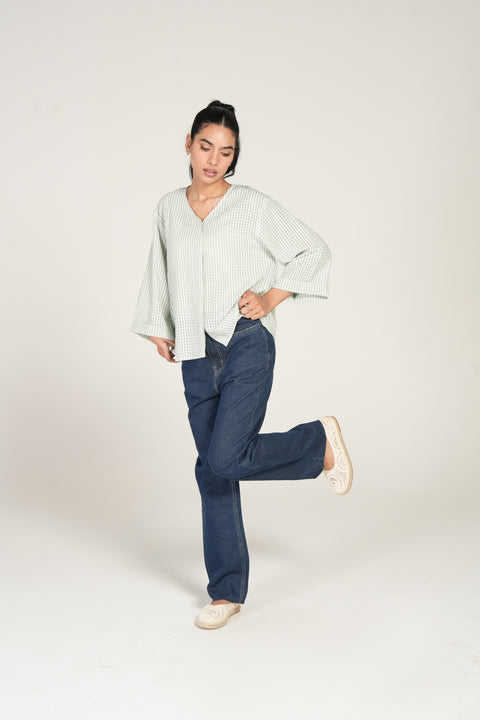 TEXTURED BUTTON THROUGH TOP