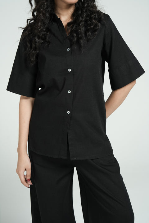 OVERSIZED BUTTON DOWN TOP