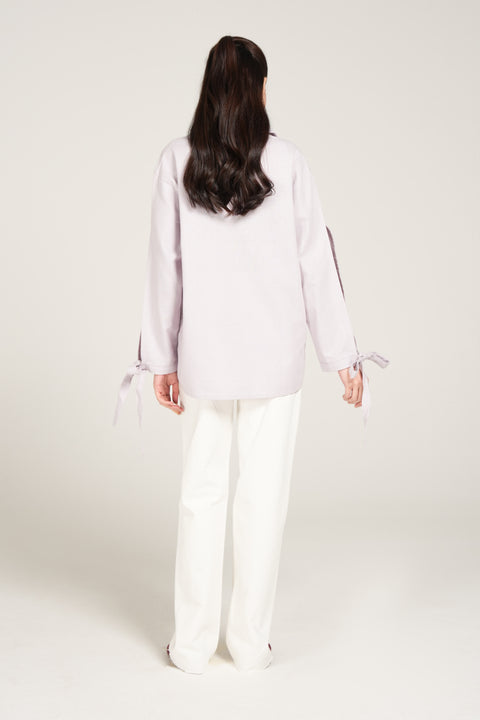 OVERSIZED TOP WITH SLEEVE DETAIL