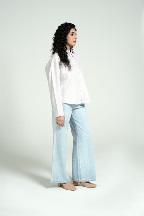 OVERSIZED BUTTON DOWN TOP