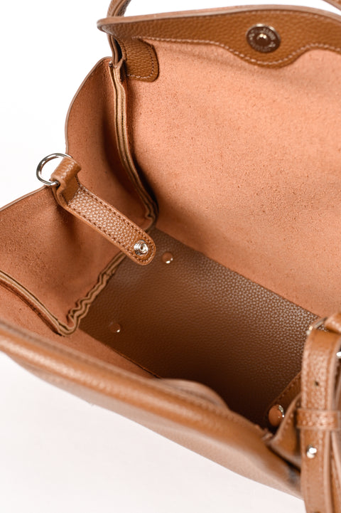 TOP HANDLE BAG WITH POUCH
