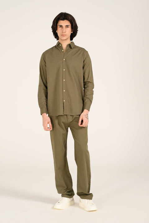 BUTTON DOWN LINEN SHIRT