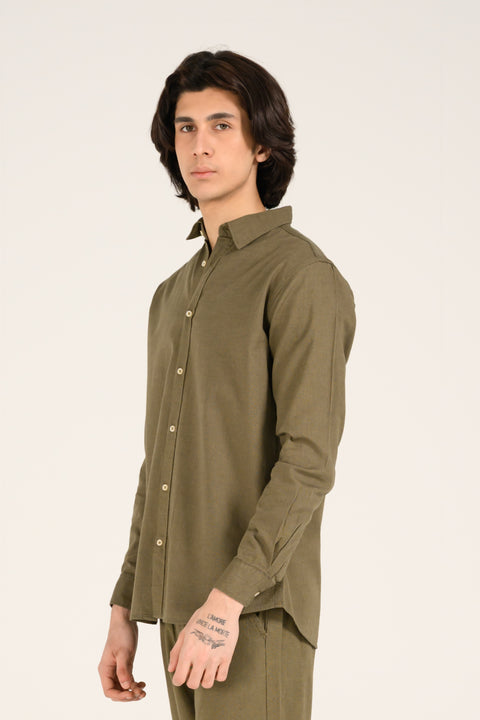 BUTTON DOWN LINEN SHIRT