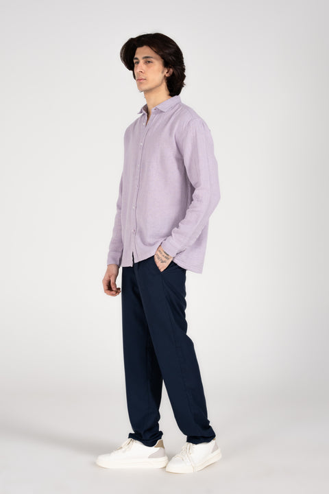 RELAXED FIT DOBBY SHIRT