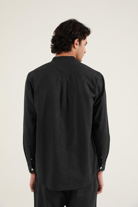 MANDARIN LINEN SHIRT