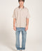 RELAXED FIT TEXTURED STRIPED POLO