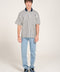 RELAXED FIT TEXTURED STRIPED POLO