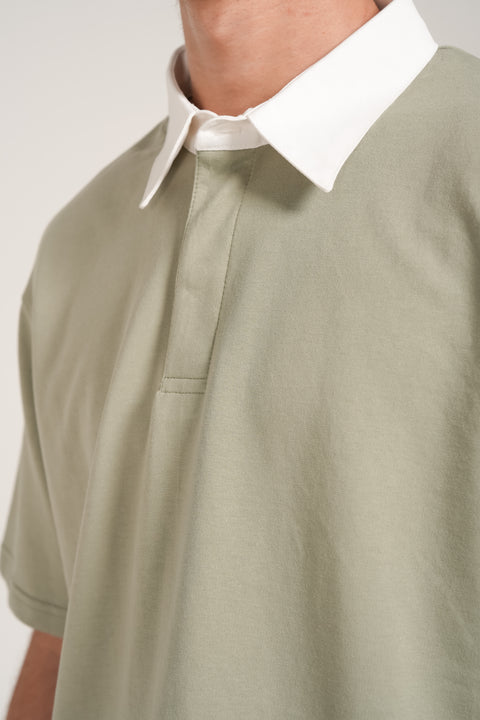 RELAXED FIT RUGBY POLO