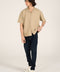 BAGGY FIT BUTTON DOWN TEXTURED POLO