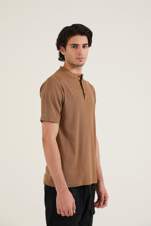 MODAL TEXTURED HENLEY