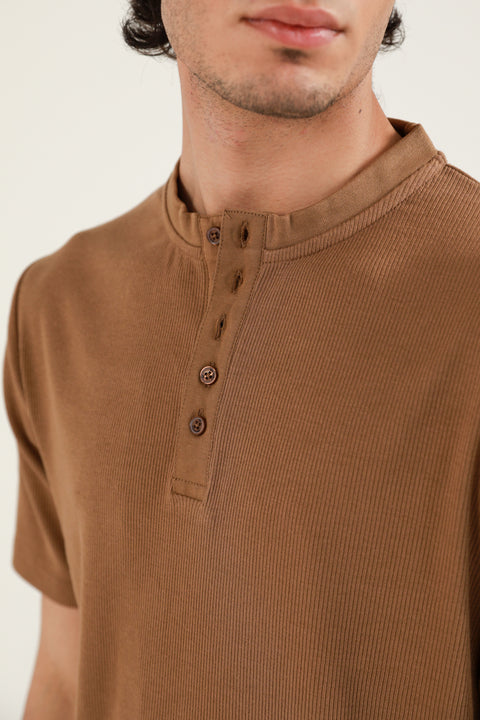 MODAL TEXTURED HENLEY