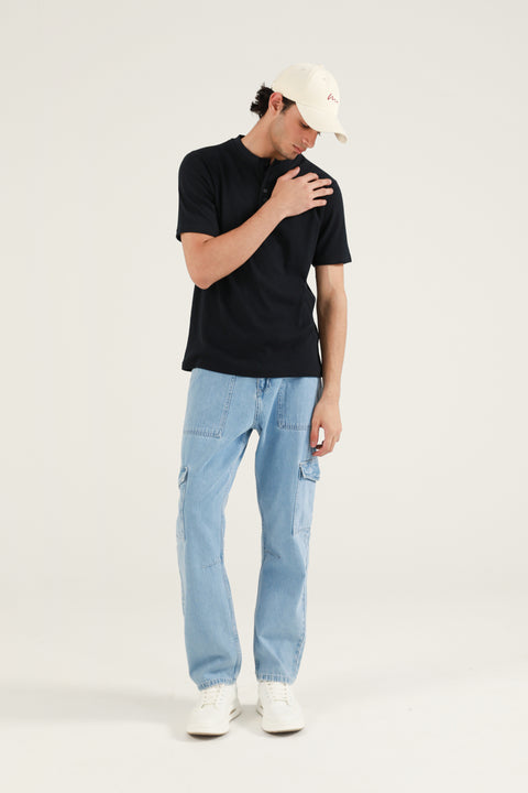 MODAL TEXTURED HENLEY