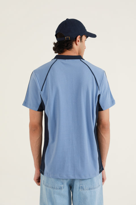 RAGLAN SLEEVE CONTRAST COLLAR POLO