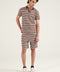 TEXTURED STRIPED POLO