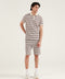 TEXTURED STRIPED POLO