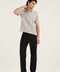 TEXTURED STRIPED KNITTED POLO