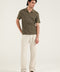 TEXTURED STRIPED KNITTED POLO
