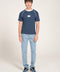SLIM CROPPED TEXTURED TEE