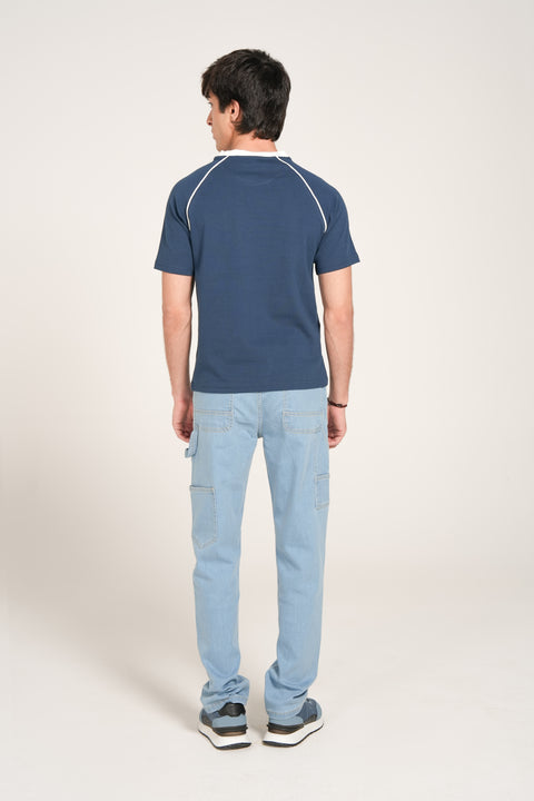 SLIM CROPPED TEXTURED TEE