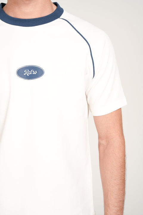 SLIM CROPPED TEXTURED TEE