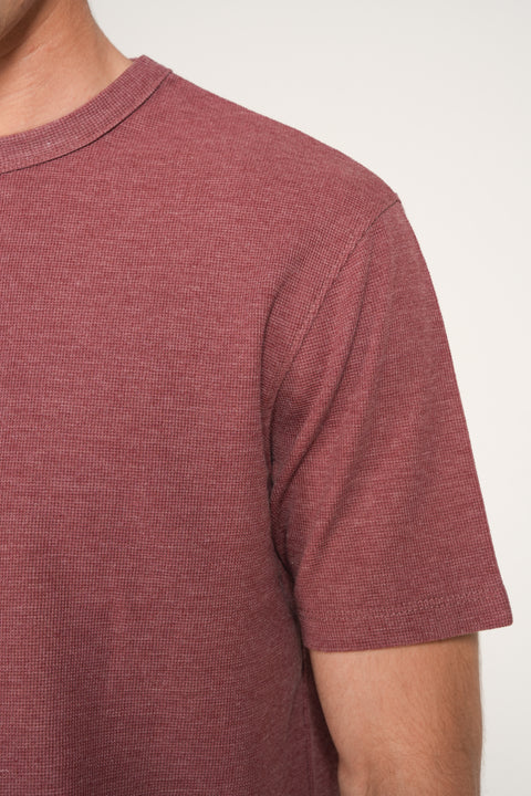 TEXTURED MELANGE TEE