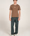 SLIM CROPPED CONTRAST RIB TEE