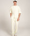 BOXY FIT CONTRAST FLATLOCK TEE