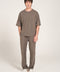BOXY FIT CONTRAST FLATLOCK TEE