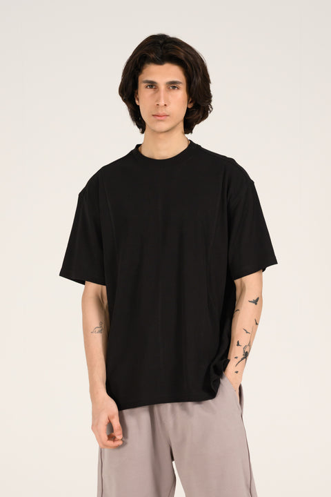 BAGGY FIT TEXTURED MODAL TEE